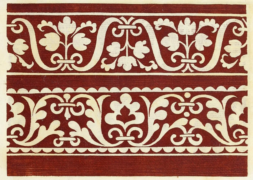 An illustration from Livres a dentelles & dessins d'ornements, 1882, leaf 37