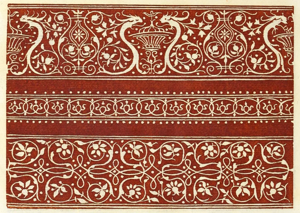 An illustration from Livres a dentelles & dessins d'ornements, 1882, leaf 40