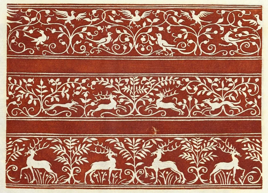 An illustration from Livres a dentelles & dessins d'ornements, 1882, leaf 43