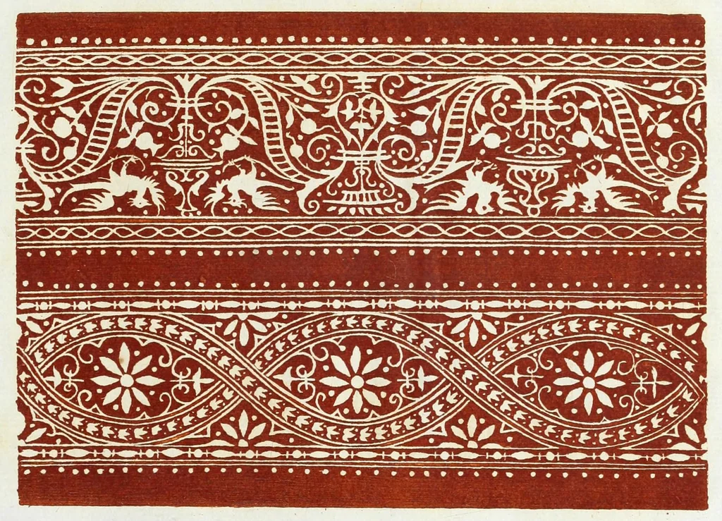 An illustration from Livres a dentelles & dessins d'ornements, 1882, leaf 45