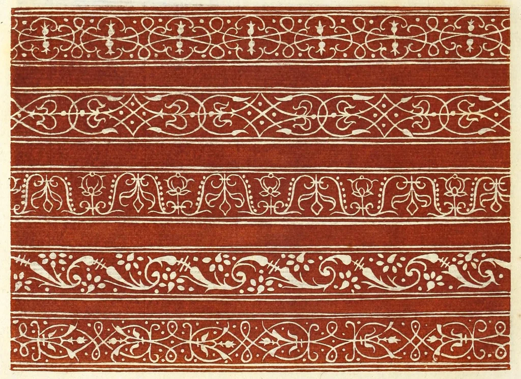 An illustration from Livres a dentelles & dessins d'ornements, 1882, leaf 8