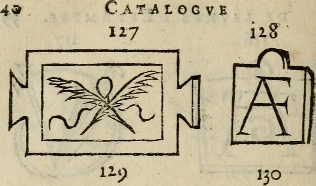 An illustration from Catalogue de livres d'estampes et de figures en taille-douce : avec un denombrement des pieces qui y sont contenuës, 1672, leaf 41