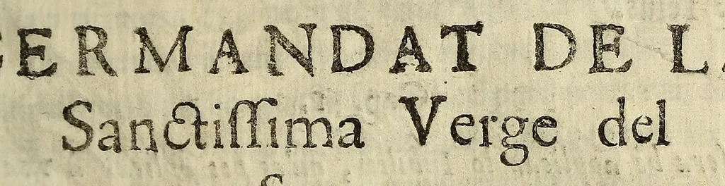 An illustration from Llibre de la congregacio, y germandat de la Sanctissima Verge del Socorro, ab vna noua, y perpetua capellania de innumerables Misses pera los vius, y difuncts della; en la qual, qui viu pot aggregar al mort, que vulga : fundada en los collegis de la Compañia de Iesus de la ciutat de Sancta Fe del nou regne de Granada, y de la fidelissima vila de Perpinya, 1666, leaf 357
