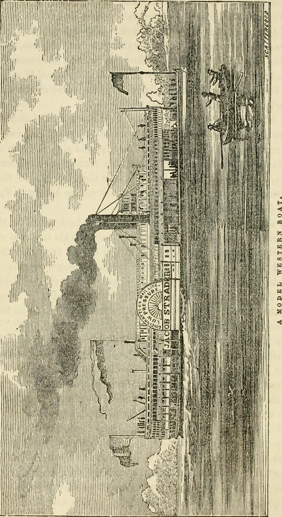 An illustration from Lloyd's steamboat directory, and disasters on the western waters, 1856, leaf 133