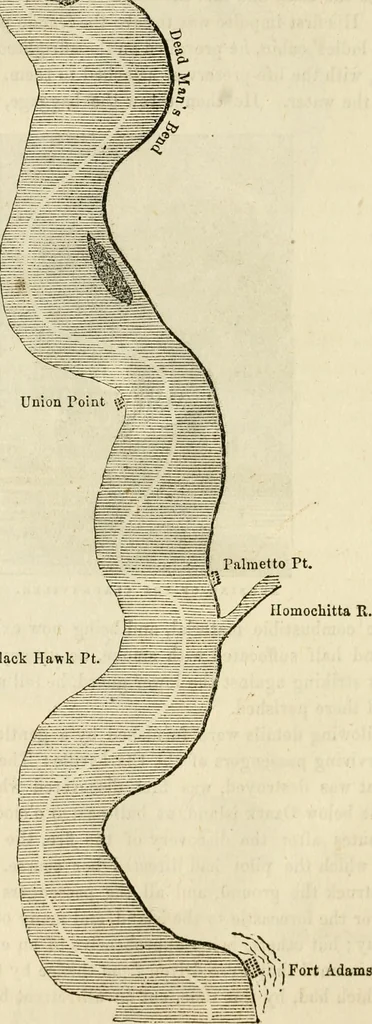 An illustration from Lloyd's steamboat directory, and disasters on the western waters, 1856, leaf 177