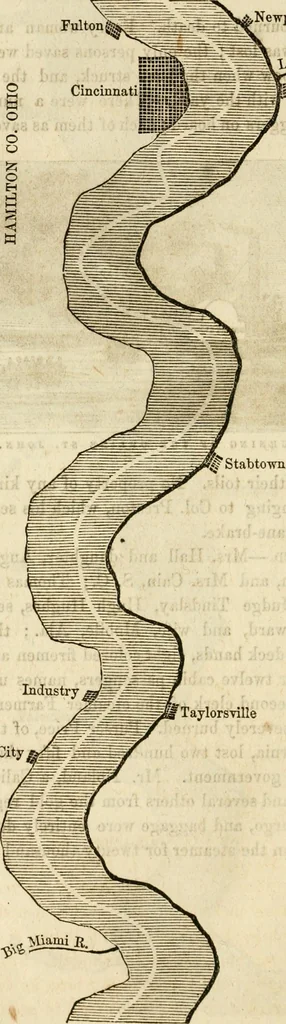 An illustration from Lloyd's steamboat directory, and disasters on the western waters, 1856, leaf 215