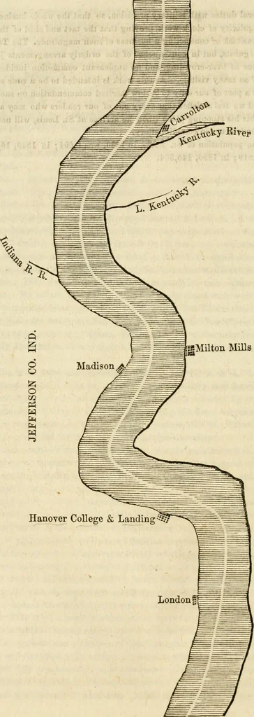 An illustration from Lloyd's steamboat directory, and disasters on the western waters, 1856, leaf 227