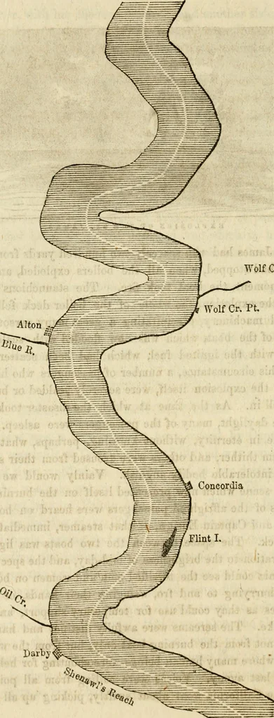 An illustration from Lloyd's steamboat directory, and disasters on the western waters, 1856, leaf 247