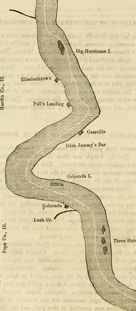 An illustration from Lloyd's steamboat directory, and disasters on the western waters, 1856, leaf 275