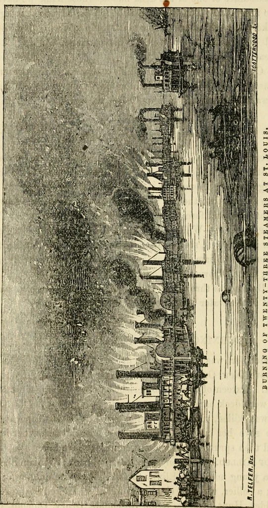 An illustration from Lloyd's steamboat directory, and disasters on the western waters, 1856, leaf 279