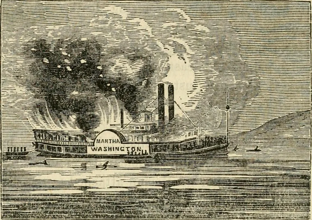 An illustration from Lloyd's steamboat directory, and disasters on the western waters, 1856, leaf 333