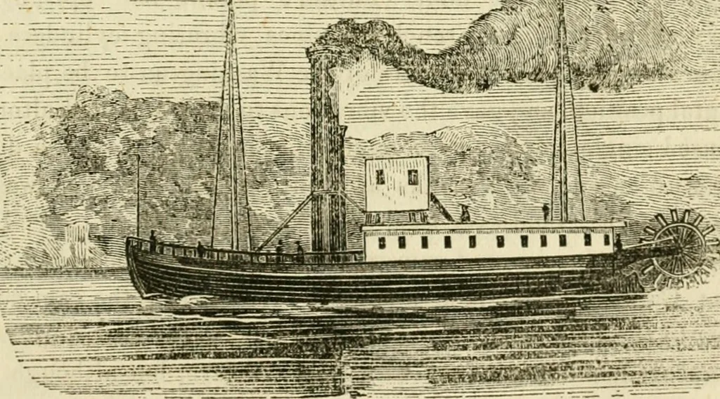 An illustration from Lloyd's steamboat directory, and disasters on the western waters, 1856, leaf 48