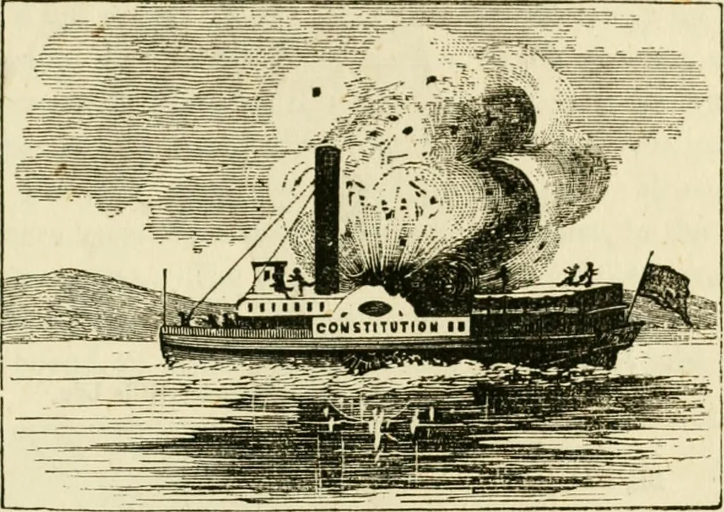 An illustration from Lloyd's steamboat directory, and disasters on the western waters, 1856, leaf 64
