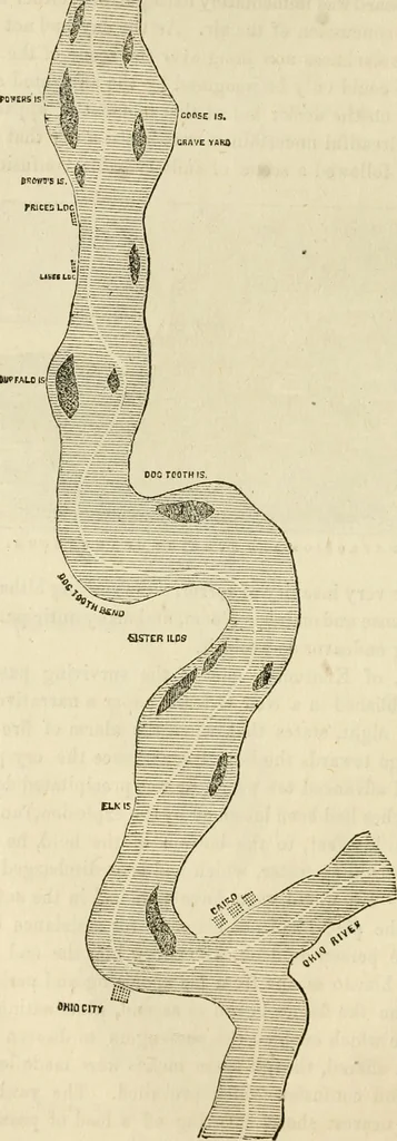 An illustration from Lloyd's steamboat directory, and disasters on the western waters, 1856, leaf 71