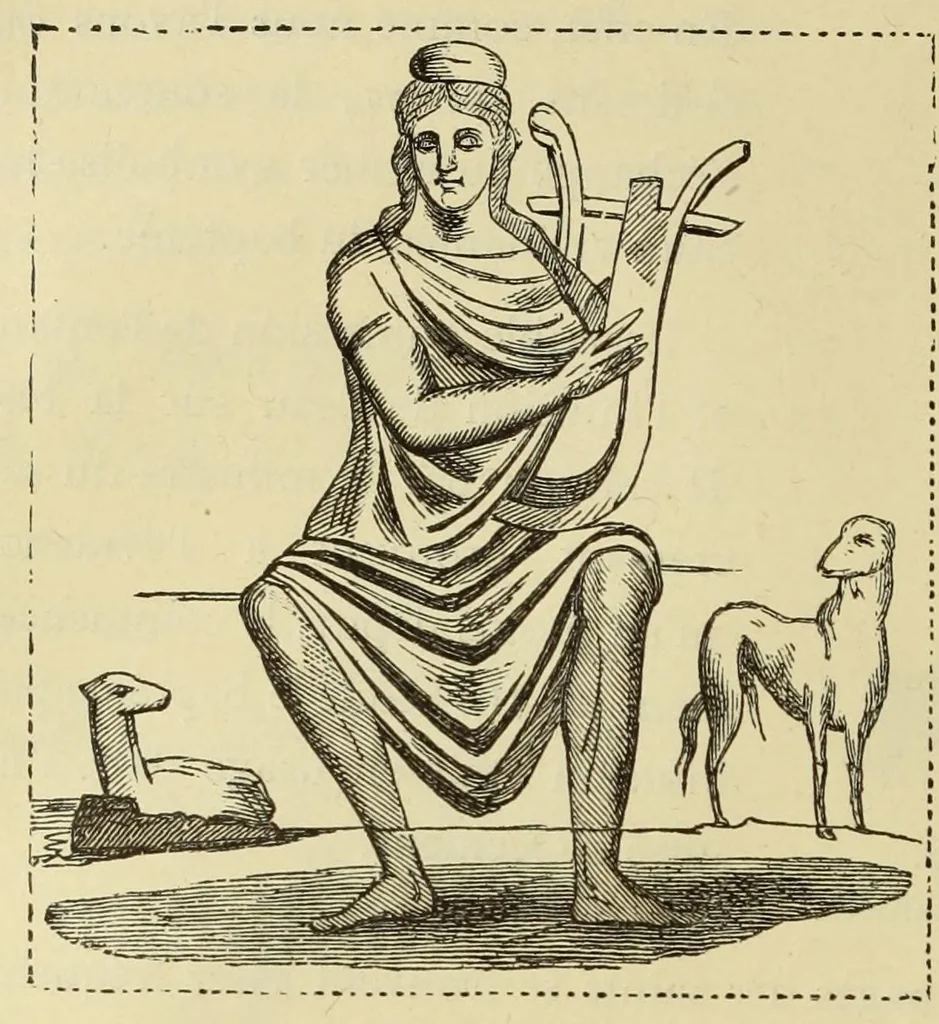 An illustration from Éléments d'archéologie chrétienne, 1885, leaf 104