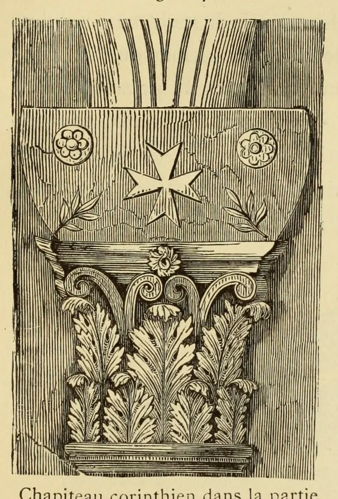 An illustration from Éléments d'archéologie chrétienne, 1885, leaf 179