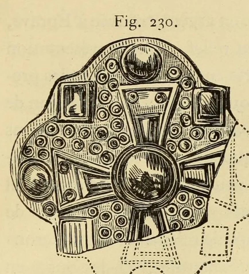 An illustration from Éléments d'archéologie chrétienne, 1885, leaf 235