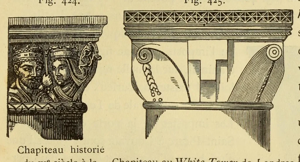 An illustration from Éléments d'archéologie chrétienne, 1885, leaf 401