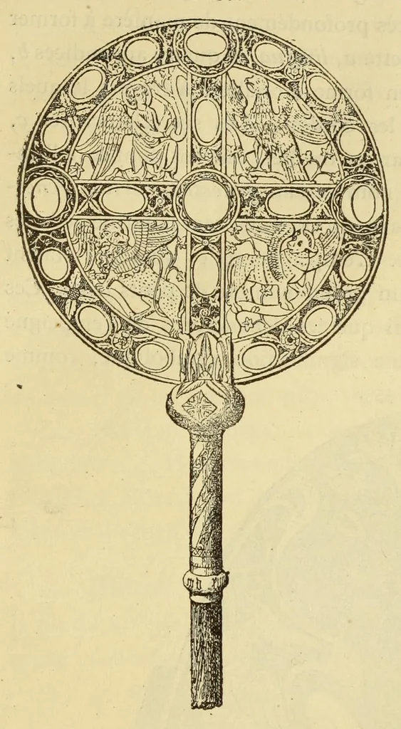 An illustration from Éléments d'archéologie chrétienne, 1885, leaf 523