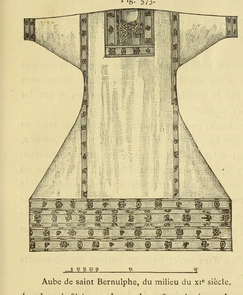 An illustration from Éléments d'archéologie chrétienne, 1885, leaf 535