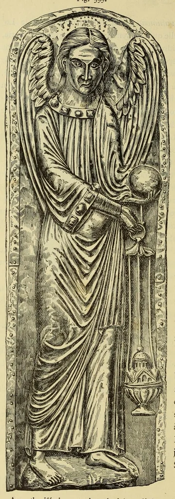 An illustration from Éléments d'archéologie chrétienne, 1885, leaf 572