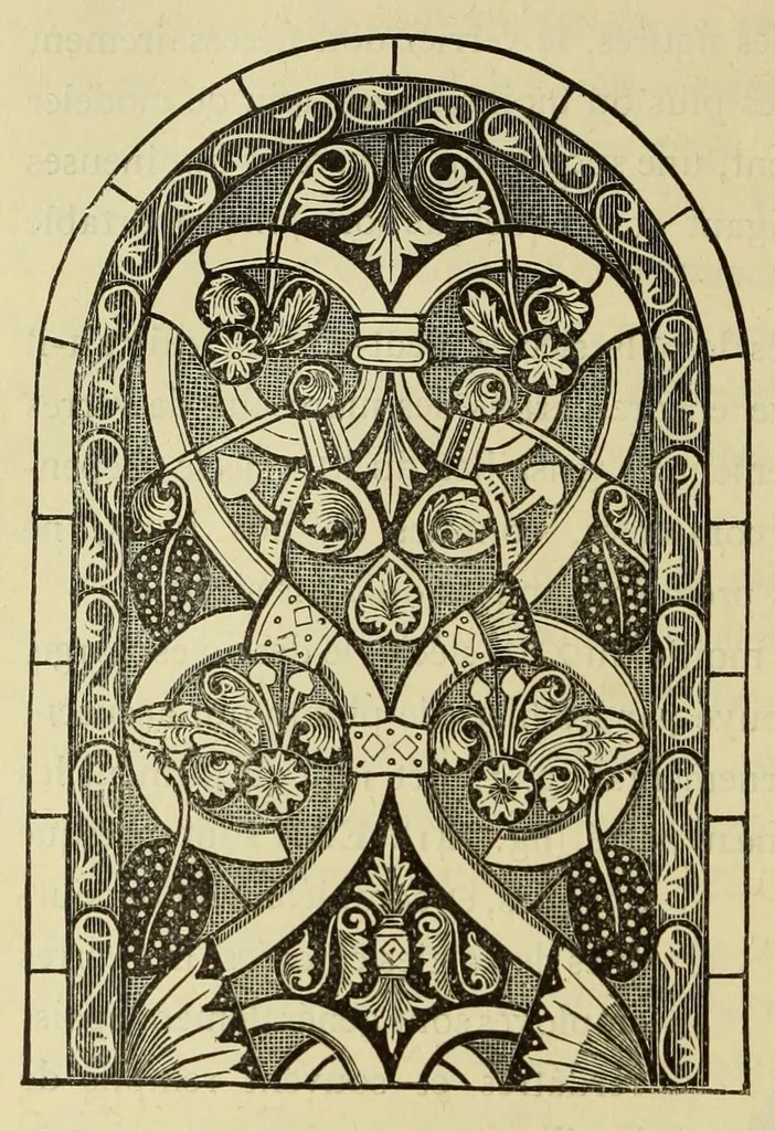 An illustration from Éléments d'archéologie chrétienne, 1885, leaf 104