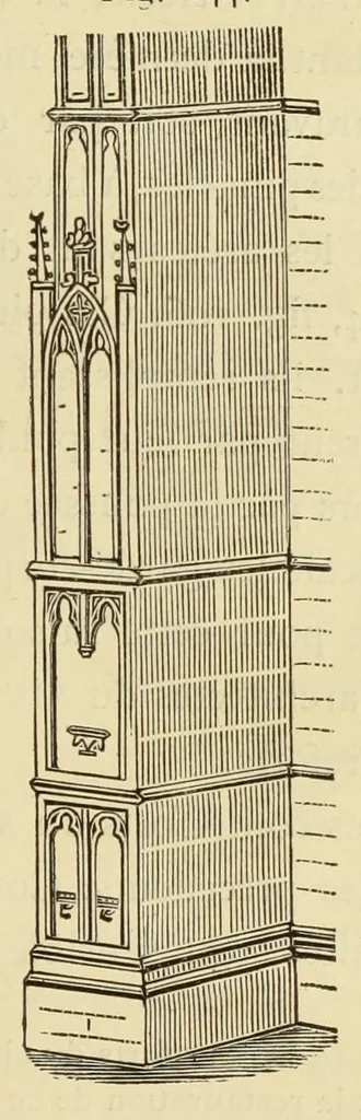 An illustration from Éléments d'archéologie chrétienne, 1885, leaf 173