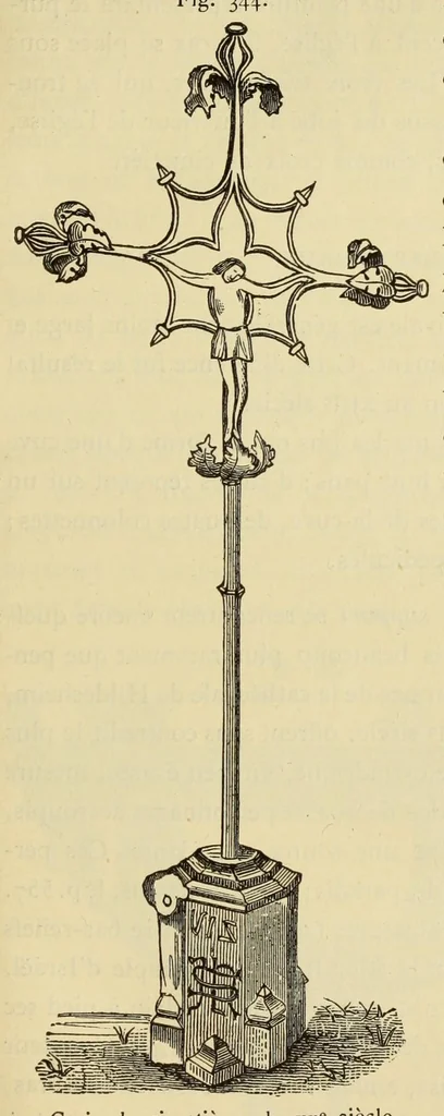 An illustration from Éléments d'archéologie chrétienne, 1885, leaf 305