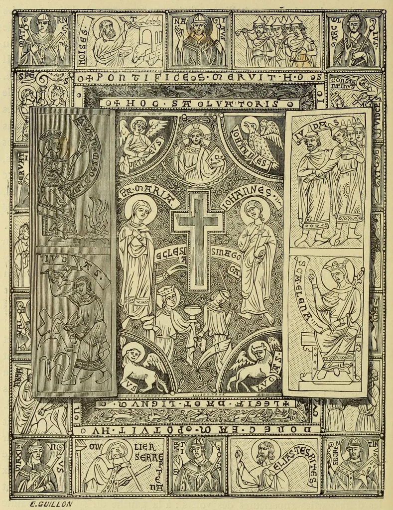 An illustration from Éléments d'archéologie chrétienne, 1885, leaf 358