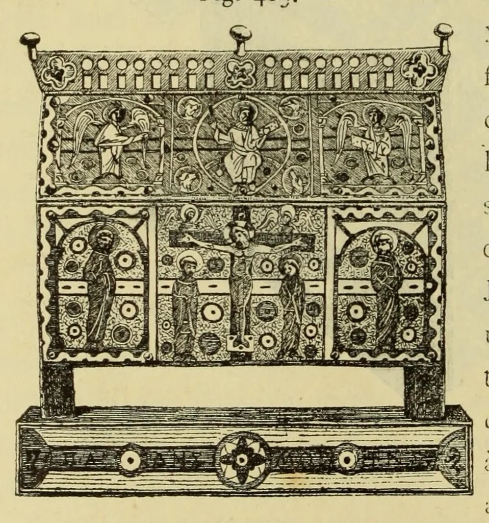 An illustration from Éléments d'archéologie chrétienne, 1885, leaf 372