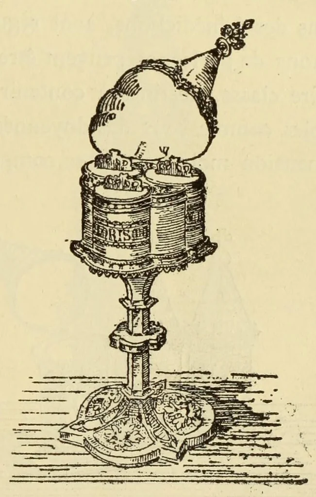 An illustration from Éléments d'archéologie chrétienne, 1885, leaf 417