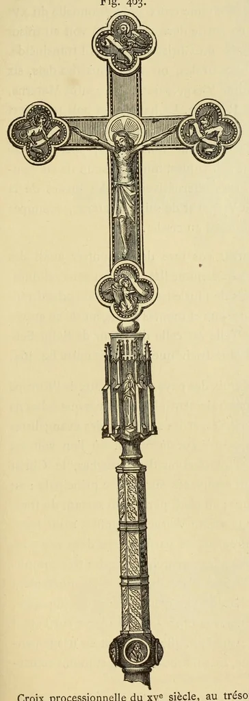 An illustration from Éléments d'archéologie chrétienne, 1885, leaf 427