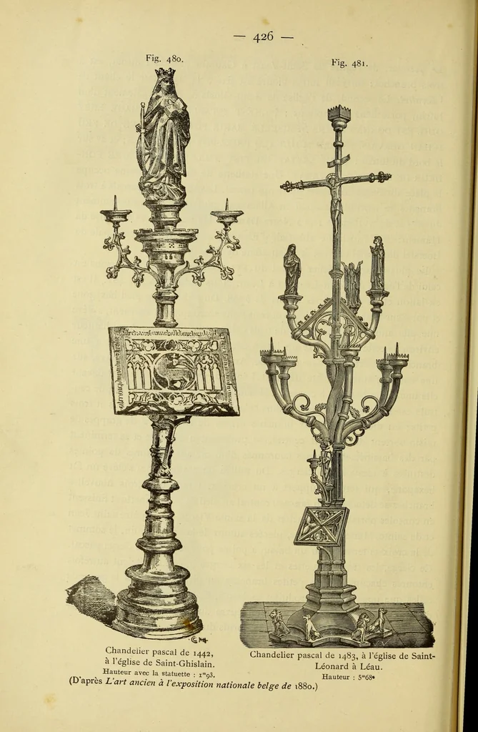 An illustration from Éléments d'archéologie chrétienne, 1885, leaf 440