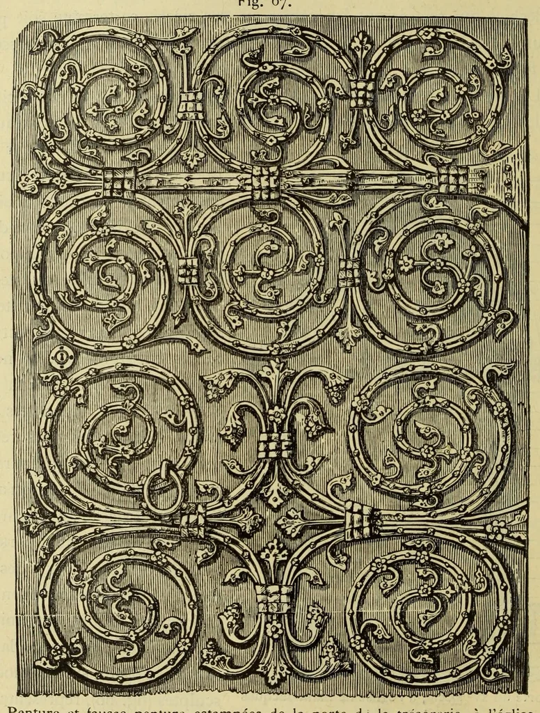 An illustration from Éléments d'archéologie chrétienne, 1885, leaf 56