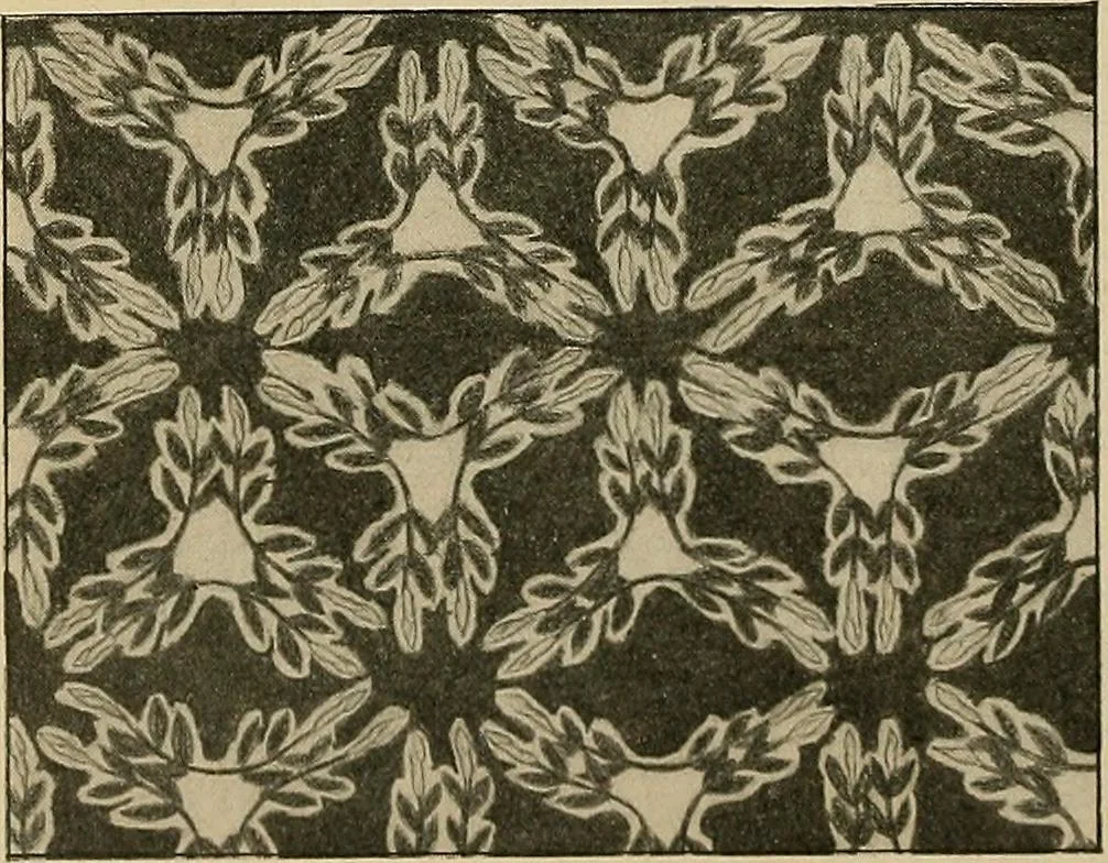 An illustration from Éléments de composition décorative; cent thêmes de décoration plane, 1912, leaf 117