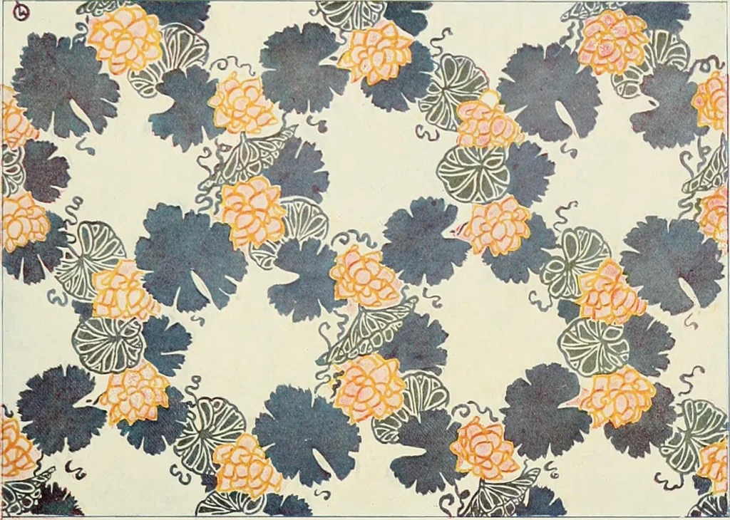 An illustration from Éléments de composition décorative; cent thêmes de décoration plane, 1912, leaf 118