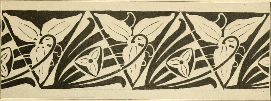 An illustration from Éléments de composition décorative; cent thêmes de décoration plane, 1912, leaf 122