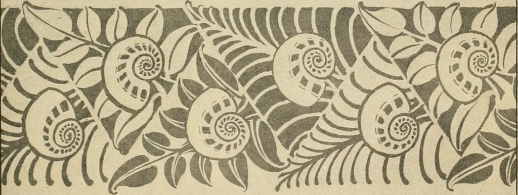 An illustration from Éléments de composition décorative; cent thêmes de décoration plane, 1912, leaf 122