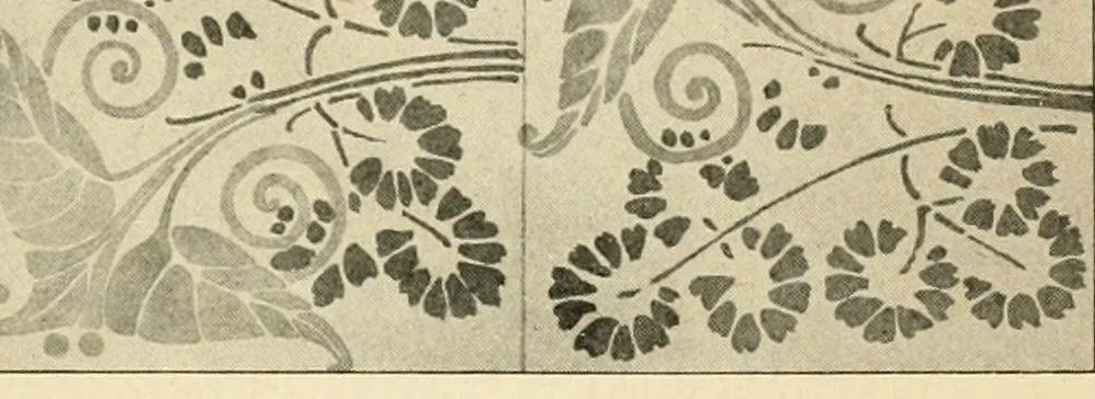 An illustration from Éléments de composition décorative; cent thêmes de décoration plane, 1912, leaf 146