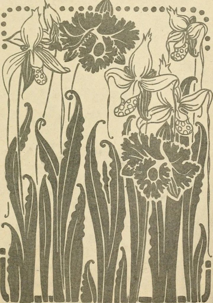 An illustration from Éléments de composition décorative; cent thêmes de décoration plane, 1912, leaf 174