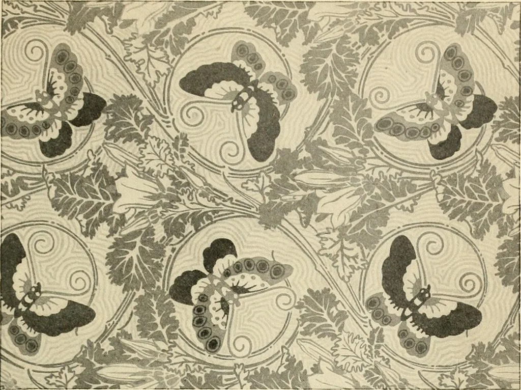 An illustration from Éléments de composition décorative; cent thêmes de décoration plane, 1912, leaf 184