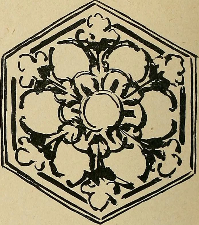 An illustration from Éléments de composition décorative; cent thêmes de décoration plane, 1912, leaf 189