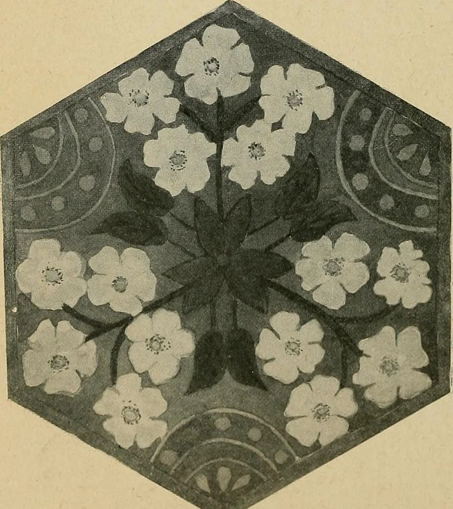 An illustration from Éléments de composition décorative; cent thêmes de décoration plane, 1912, leaf 189