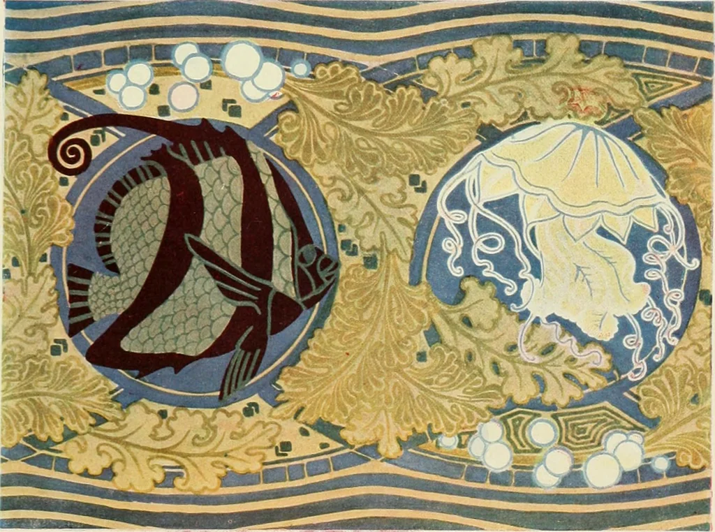 An illustration from Éléments de composition décorative; cent thêmes de décoration plane, 1912, leaf 198