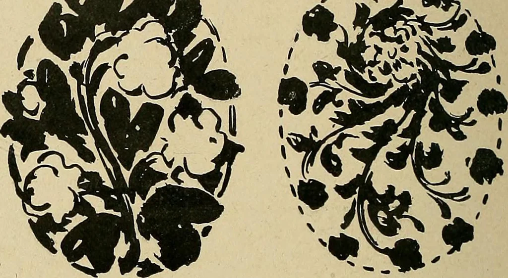An illustration from Éléments de composition décorative; cent thêmes de décoration plane, 1912, leaf 203