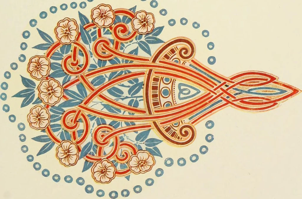 An illustration from Éléments de composition décorative; cent thêmes de décoration plane, 1912, leaf 204