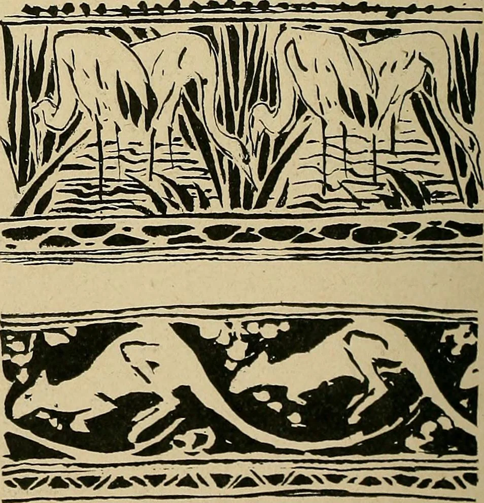 An illustration from Éléments de composition décorative; cent thêmes de décoration plane, 1912, leaf 213