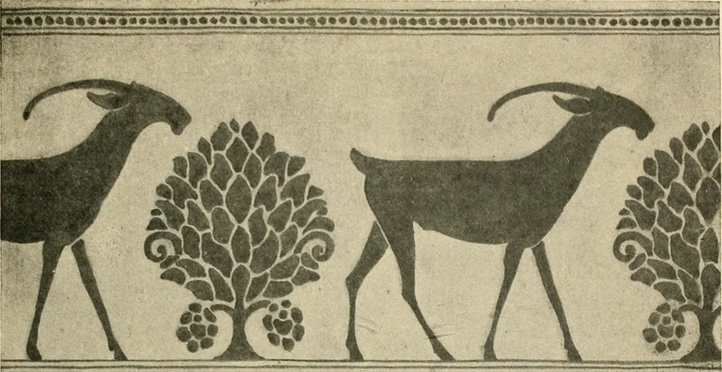 An illustration from Éléments de composition décorative; cent thêmes de décoration plane, 1912, leaf 214