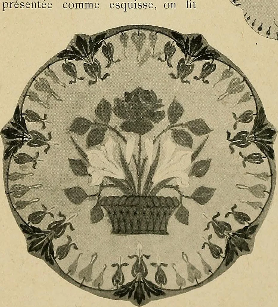 An illustration from Éléments de composition décorative; cent thêmes de décoration plane, 1912, leaf 215