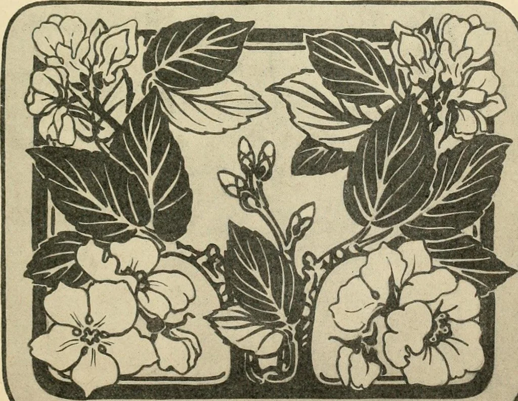 An illustration from Éléments de composition décorative; cent thêmes de décoration plane, 1912, leaf 222